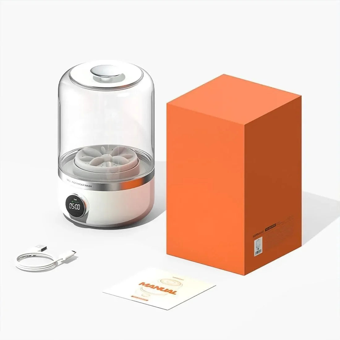 Portable Mini Washer Cordless Rechargeable Compact Washing Machine For Travel Dorms RVs