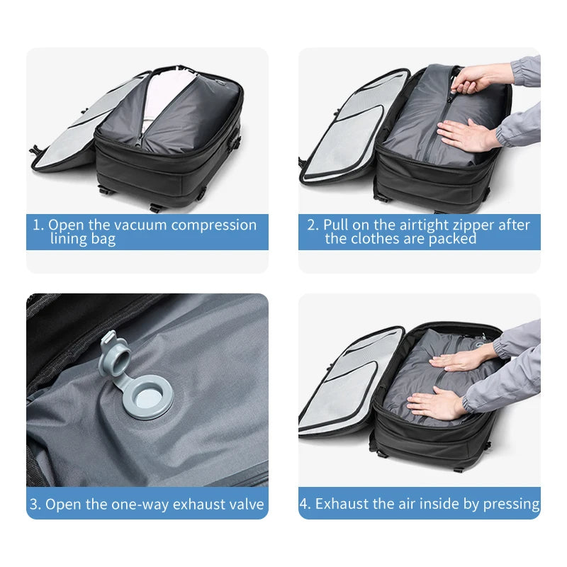 Portable Vacuum Backpack For Travel And Storage
