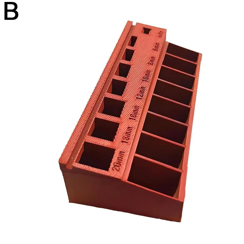 Scatola Organizzatore Portatile Premium Selezionatore di Lunghezza per Viti e Bulloni per Ferramenta