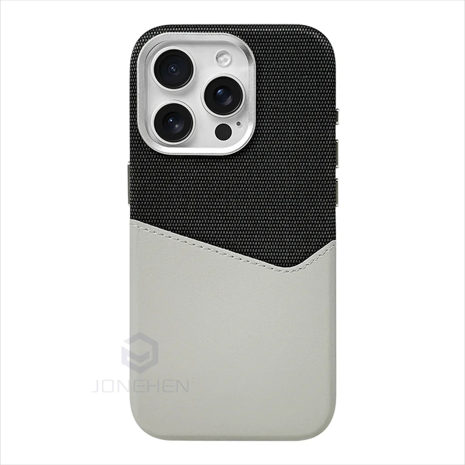 Premium MagSafe Leather Card Holder Wallet iPhone Compatible With Strong Magnetic Attachment