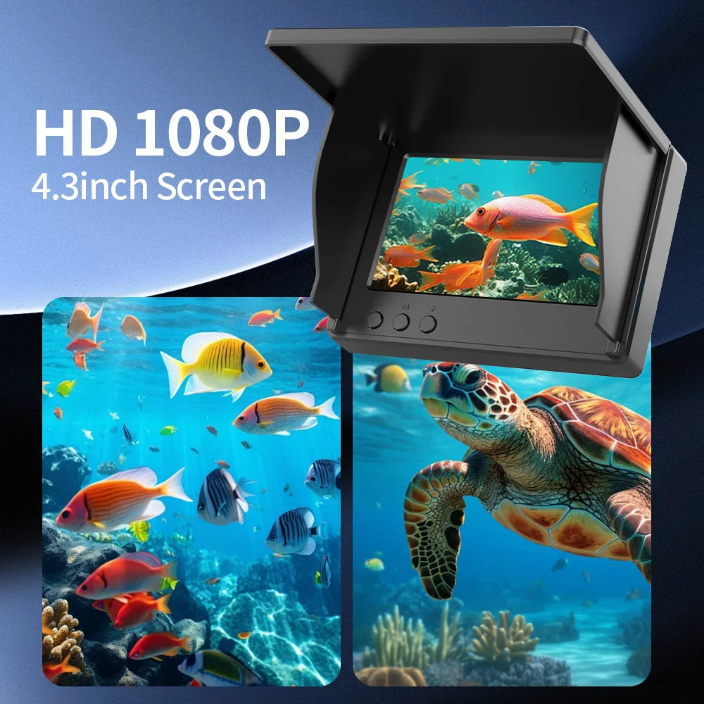 Telecamera da Pesca Portatile Ricaricabile con Visione Notturna per Pescatori
