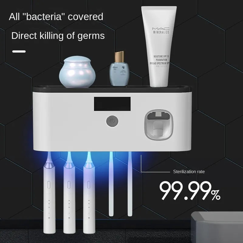 Rechargeable Solar Powered Electric Toothbrush Storage And Sterilization Rack