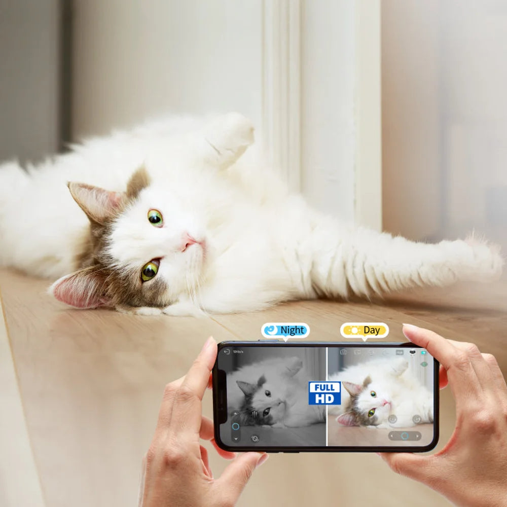 Remote Camera Robot With 1080P HD Mobile Home Security Auto Recharge Night Vision Pet Companion