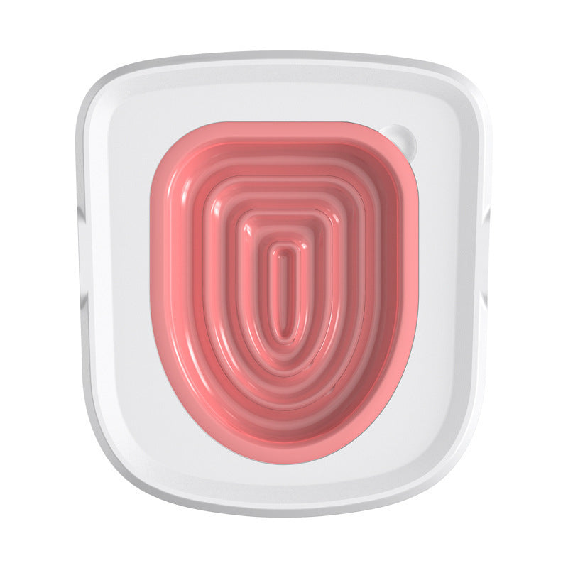 Aftageligt Cat Toilet Training Kit Eco Plastic Trainer til runde og aflange toiletter