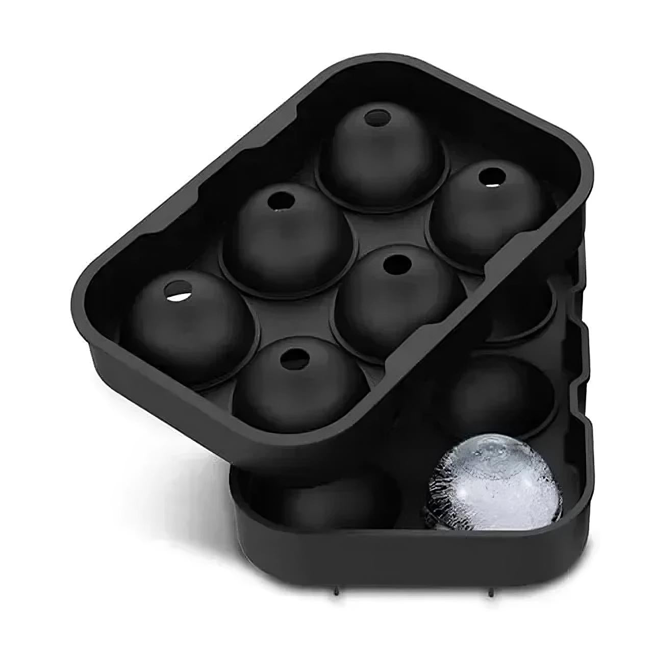 Vassoio Stampo Rotondo per Ghiaccio in Silicone per Cucina e Bar