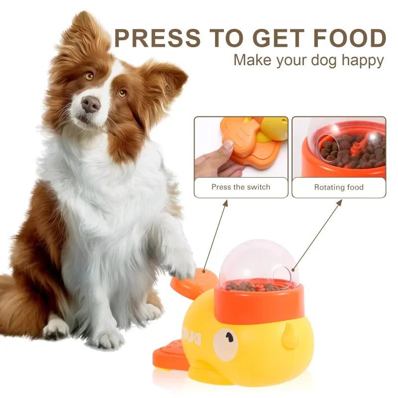 Slow Feeding Automatic Interactive Pet Feeder Battery Free Dog Treat Dispenser Eco Friendly Toy