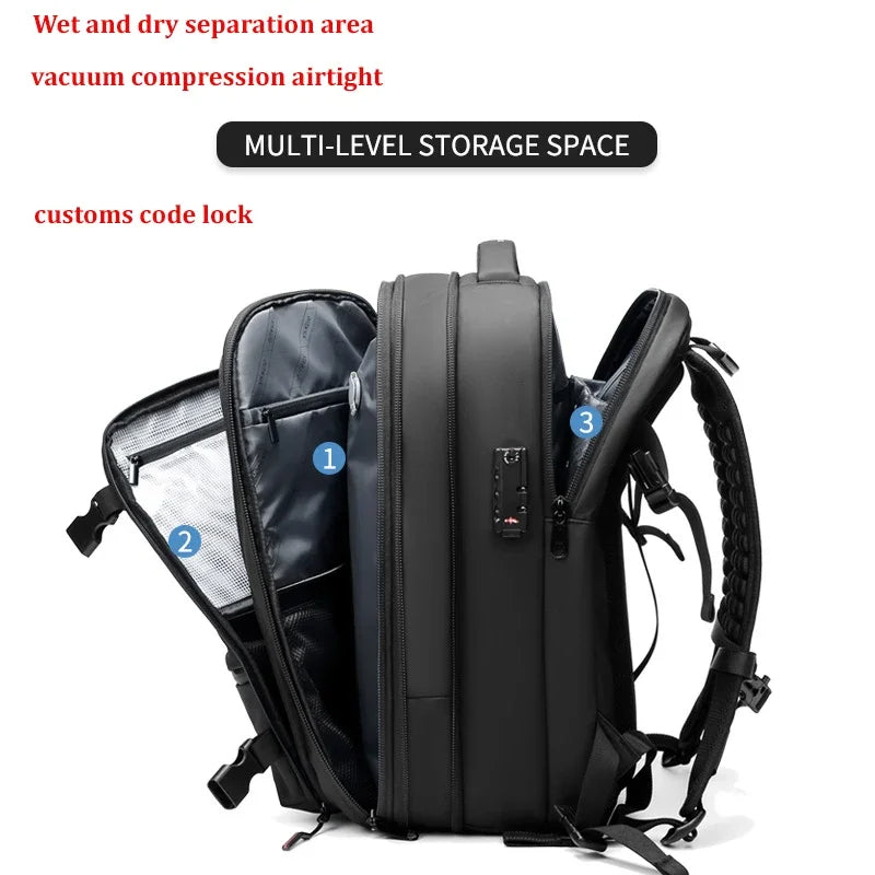 Space Saving Travel Vacuum Backpack For Long Trips