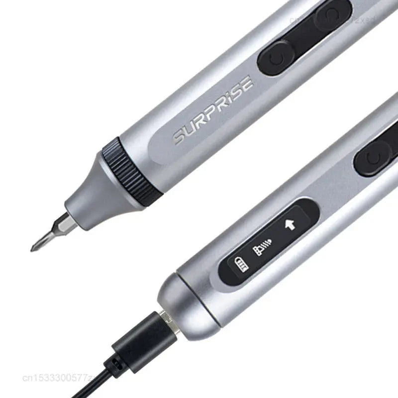 alt: Electric Professional Precision Screwdriver Set with Magnetic Motor High Torque 48 S2 Steel Bits and LED Light