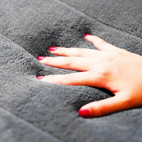Ultra Absorbent Bath Mat Memory Foam Soft Coral Velvet With Non Slip Base