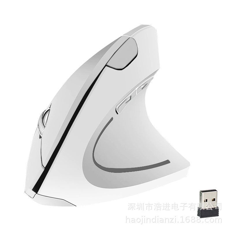 Upright Ergonomic Vertical Wireless Mouse 6 Buttons 3 Adjustable DPI For Comfort Wrist Relief