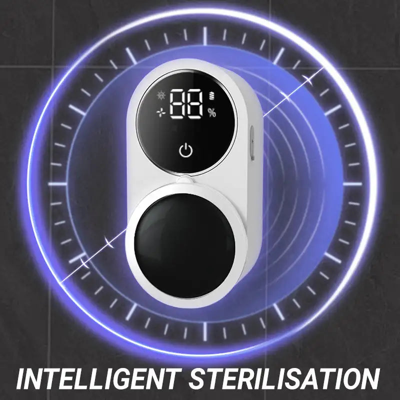 Wall Mounted Toothbrush UV Sanitizer With LED Smart Screen And Type C Charging