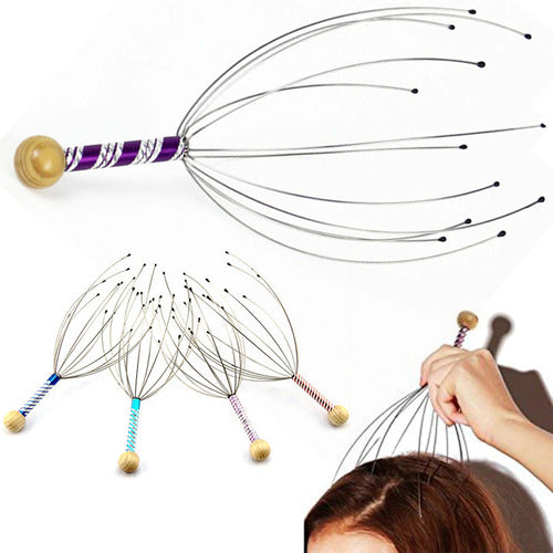 Experience Ultimate Relaxation: 2x Head Massage Scratchers for Stress Relief and Hair Growth