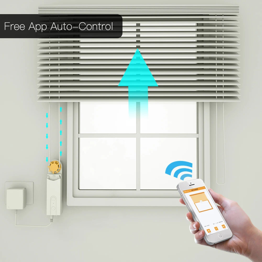 Smart Roller Blinds Motor – App &amp; Voice-Controlled Automation for Existing Blinds