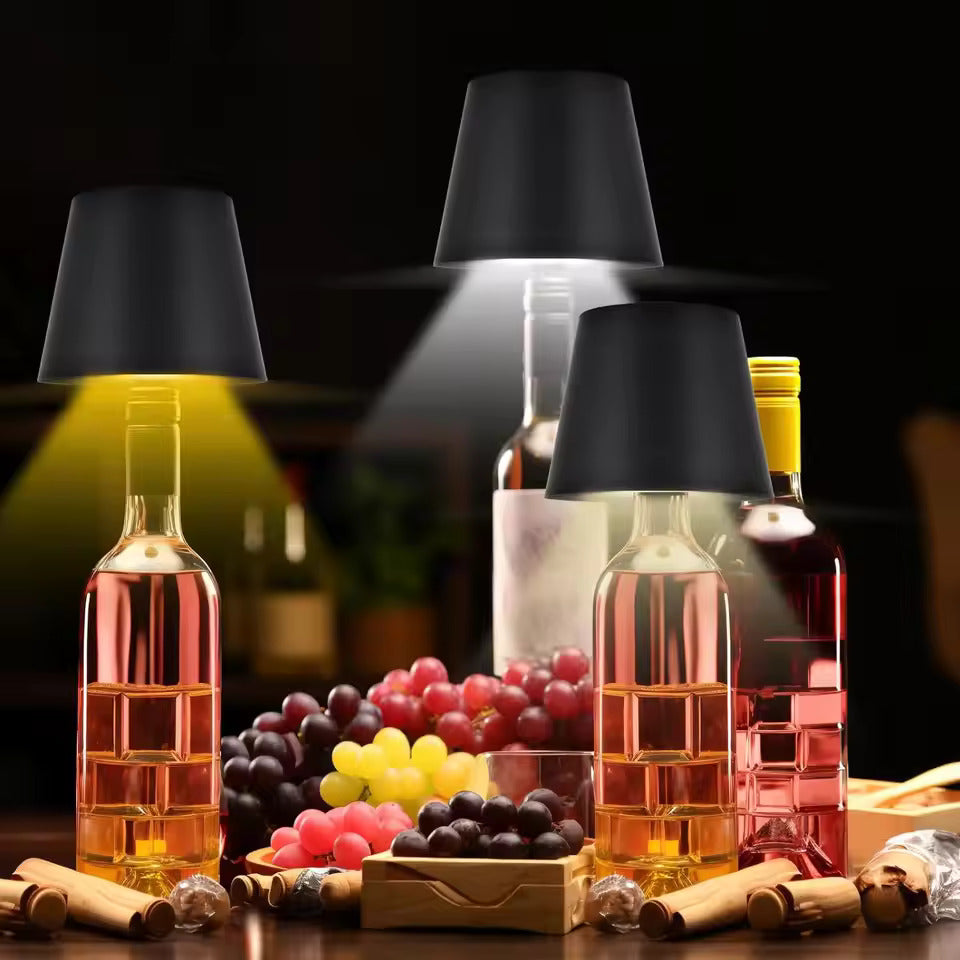 LED Bottle Table Lamp – Elegant, Rechargeable &amp; Dimmable Mood Lighting for Any Space