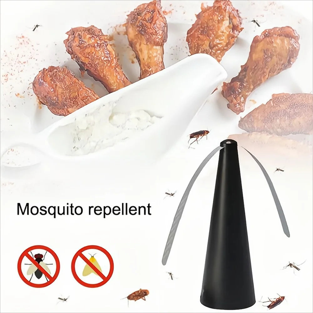 Chemical-Free Mosquito Repeller Fan – Silent, Portable &amp; Holographic Insect Protection