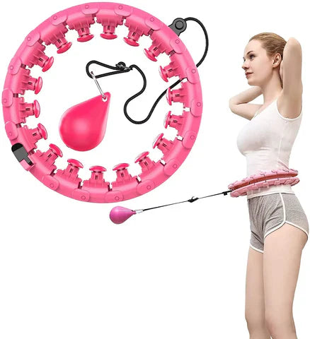 Weighted Hula Hoop for Adults – Fun, Effective Core Workout &amp; Waist Toning at Home