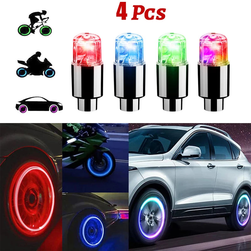 Tire Valve LED Caps: Transform Your Ride with Motion-Activated Wheel Lights