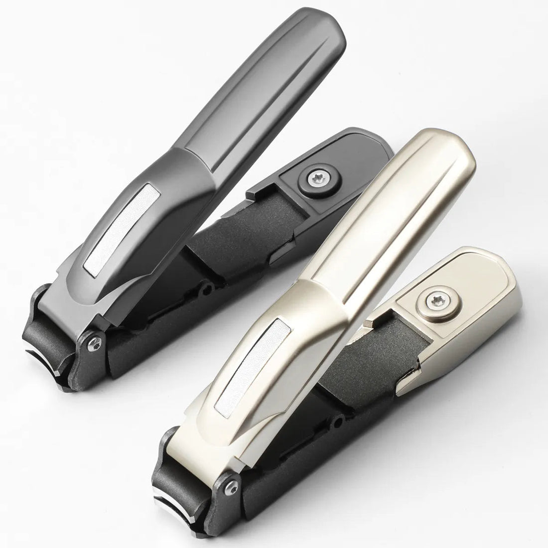 Professional Stainless Steel Nail Clipper with Catcher - Ultimate Mess-Free Manicure Solution
