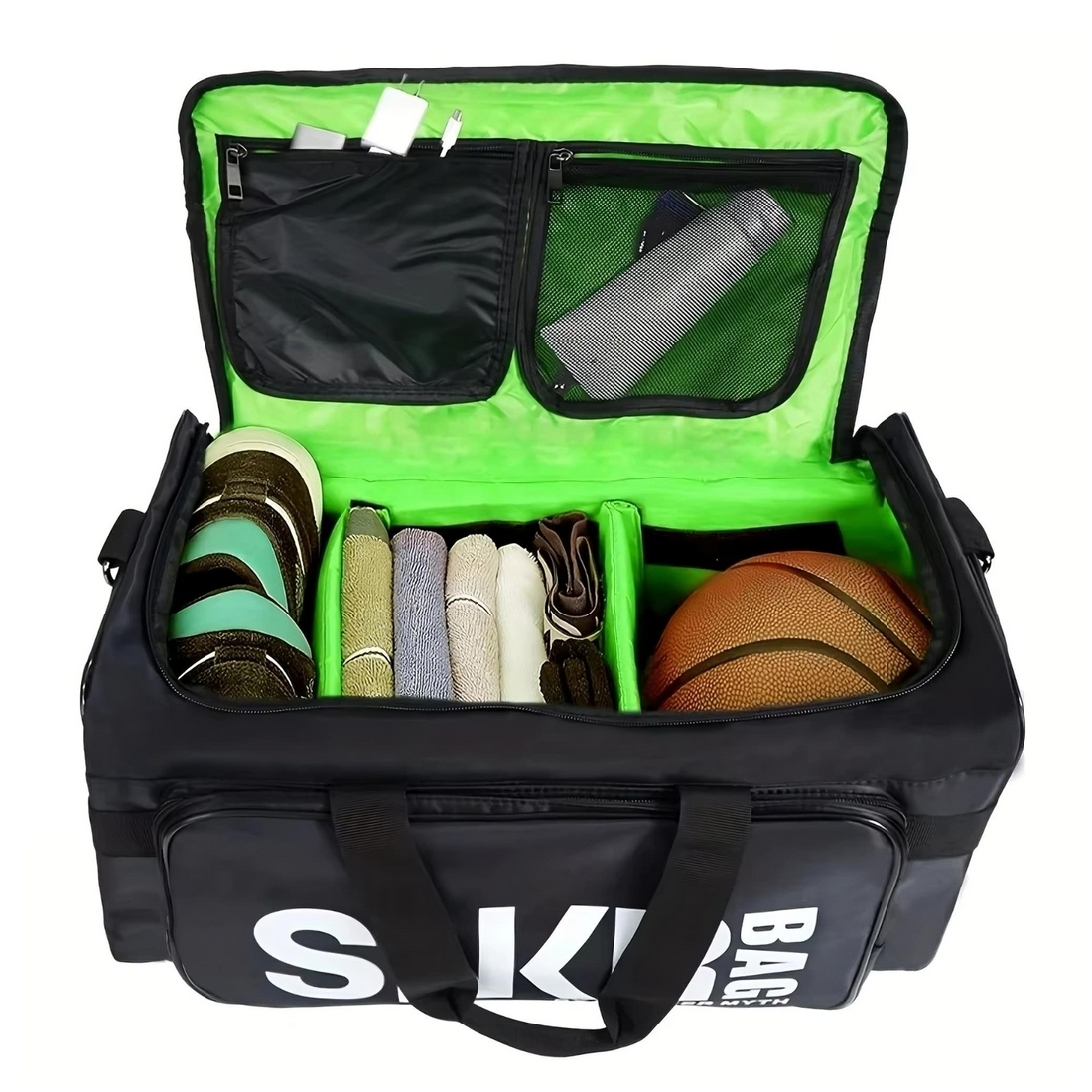Athletes Sports Bag with Shoe Compartment – 3-Way Carry Design for Gym, Travel &amp; Competition