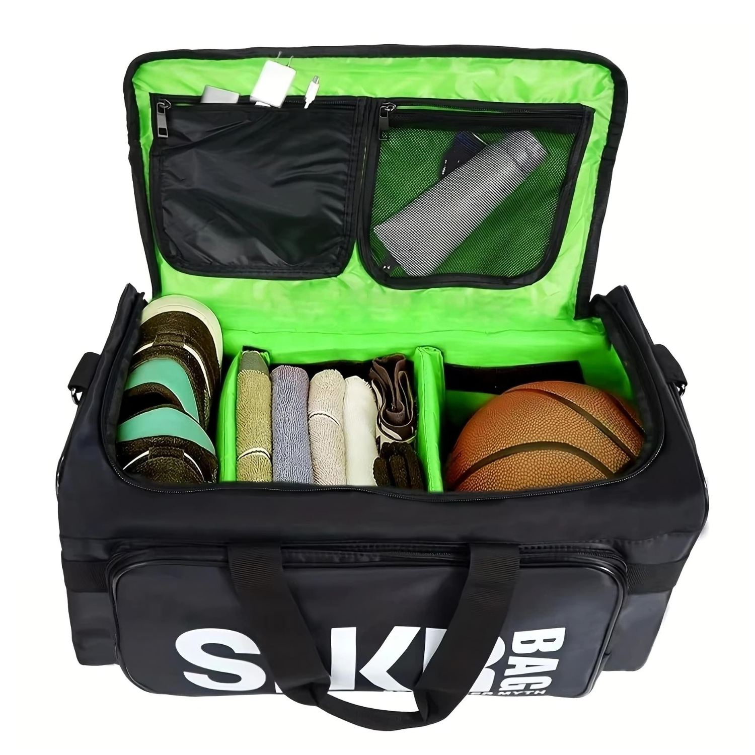 Athletes Sports Bag with Shoe Compartment – 3-Way Carry Design for Gym, Travel &amp; Competition