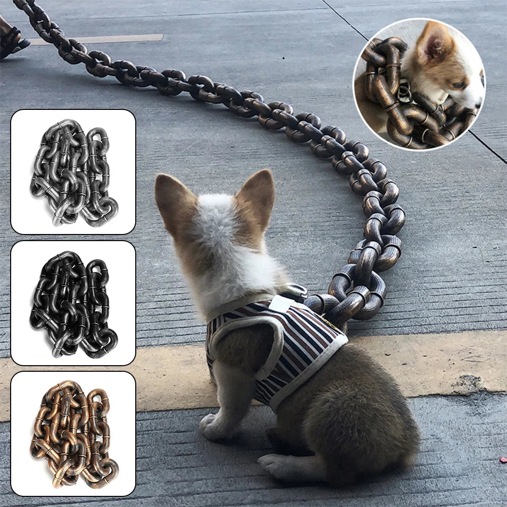 Funny Dog Chain Leash – Stylish, Durable &amp; Full of Personality for Your Pup