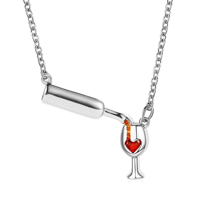 Wine Bottle Necklace – Playful, Conversation-Starting Jewelry for Wine Lovers