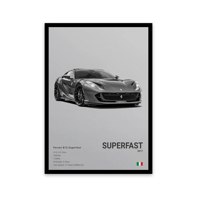 Premium Car Wall Art Canvas – Bold Automotive Style for Your Space