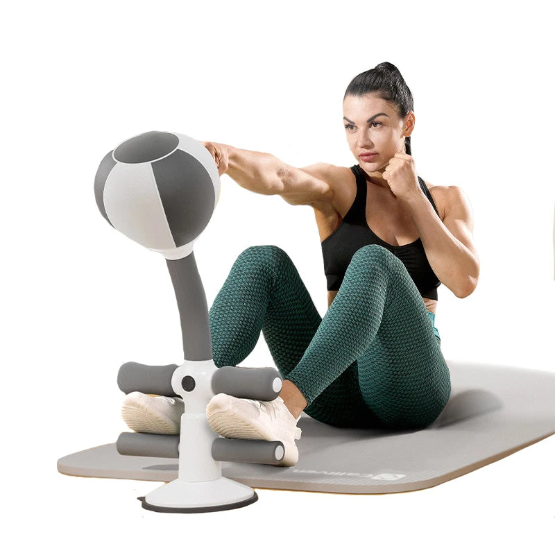 2-in-1 Sit-Up Boxing Reflex Trainer – Build Core Strength &amp; Sharpen Reflexes at Home