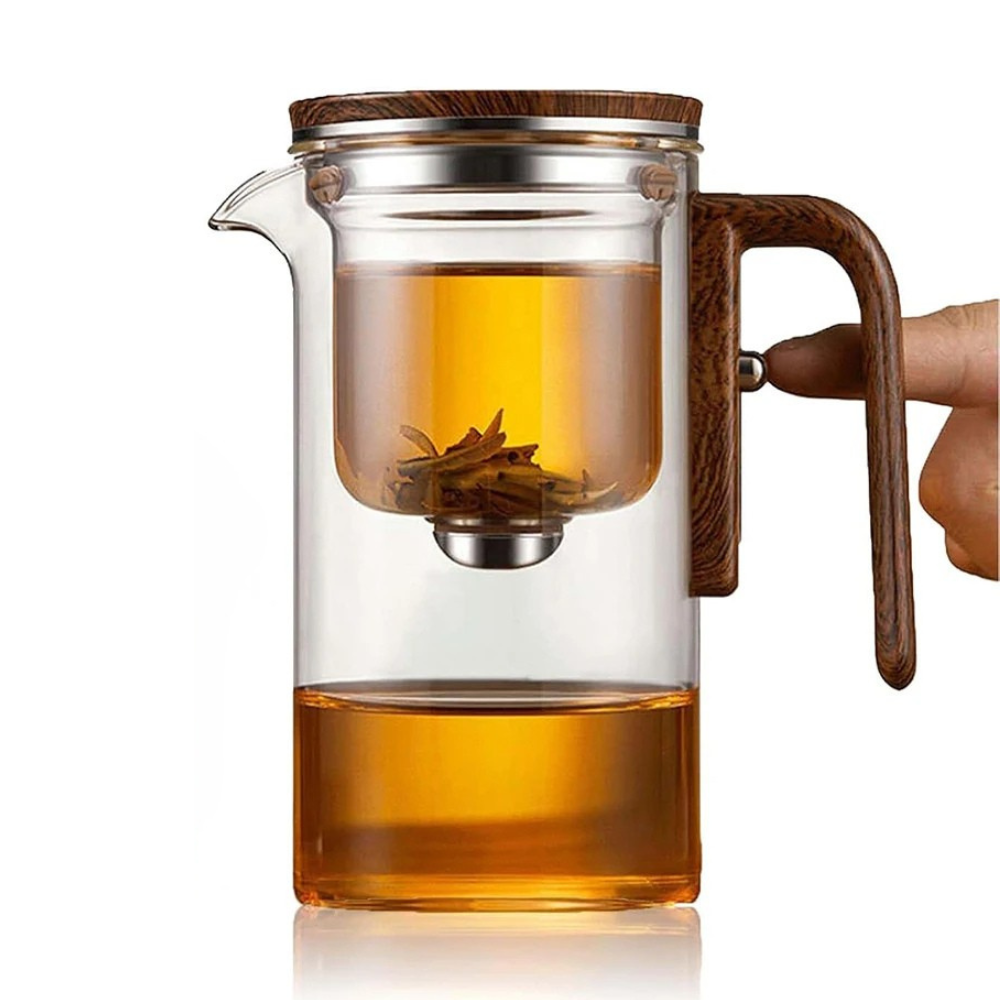 Handcrafted Wooden Tea Pot – Elegant, Natural &amp; Perfect for Serene Moments