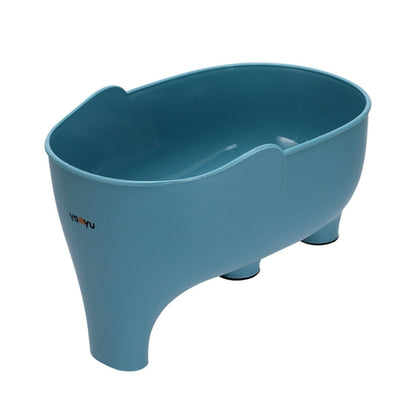 Confezione da 2 cestelli a forma di elefante per scolapiatti - Set multifunzione di scolapiatti e cestello per lavaggio verdure