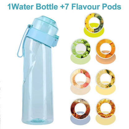 エアアップ フレーバーウォーターボトル 650ml 7種類のフルーツフレグランスポッド付き - 砂糖不使用、ゼロカロリーの香りベースの水分補給システム