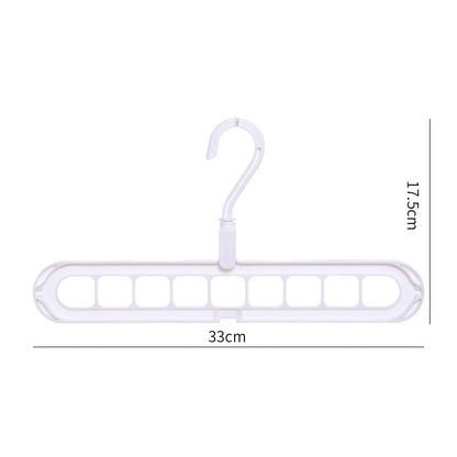 9-in-1 Magic Space Saving Hanger - 360° Rotating Cascading Closet Organizer