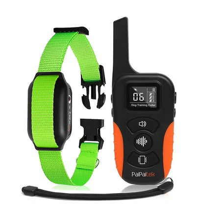 No Shock Dog Training Collar with Remote - 3300ft Range Vibration Collar for Dogs, 9 Adjustable Levels, Waterproof Rechargeable Humane Pet Training Collar with Beep Mode and Safety Lock