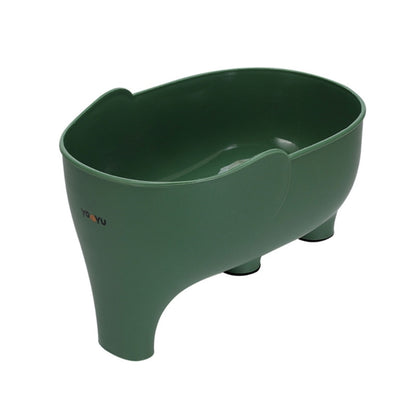 Confezione da 2 cestelli a forma di elefante per scolapiatti - Set multifunzione di scolapiatti e cestello per lavaggio verdure