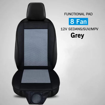 12V Cooling Car Seat Cover Ventilated Seat Cushion with Built in Fan Multi Color
