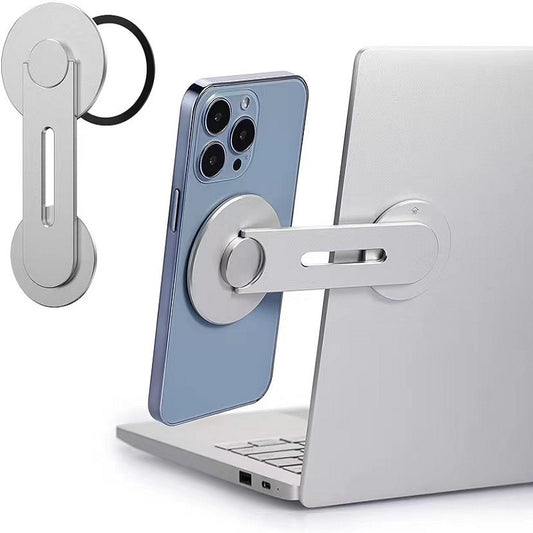 Manyetik Dizüstü Bilgisayar Telefon Tutucu | MagSafe Uyumlu | iPhone 12, 13, 14, 15 için Katlanabilir Yan Montaj