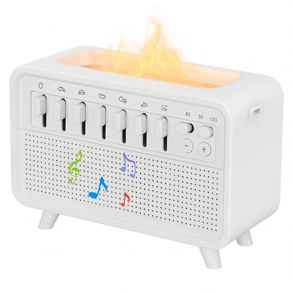 3 in 1 Bluetooth Humidifier with Night Light and White Noise Machine Ultrasonic Cool Mist Sleep Aid with Sound Machine and Ambient Light for Bedroom Nursery and Office

