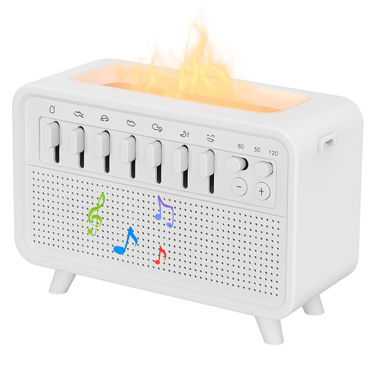 3 in 1 Bluetooth Humidifier with Night Light and White Noise Machine Ultrasonic Cool Mist Sleep Aid with Sound Machine and Ambient Light for Bedroom Nursery and Office
