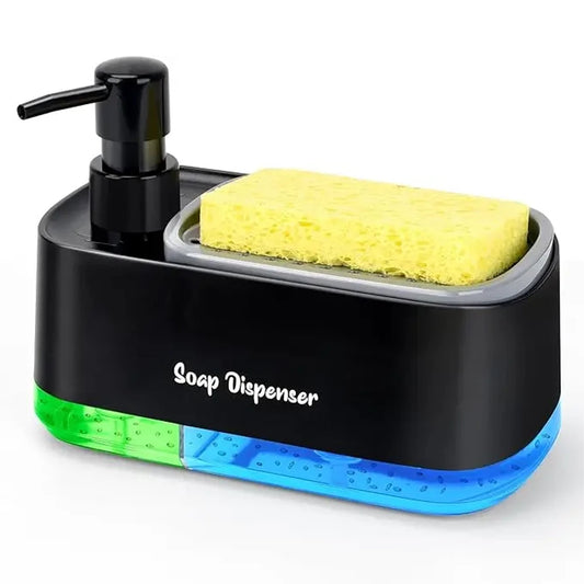 3 In 1 Dual Soap Dispenser Set For Kitchen And Bathroom
