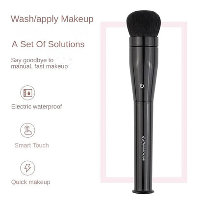 Pennello da Trucco Elettrico Rotante 3-in-1 con Vibrazione - Applicatore Cosmetico Automatico con Testine Intercambiabili