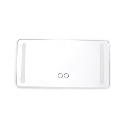 Specchietto per Viso Auto a LED con Luci, Specchio da Trucco Ricaricabile con 3 Modalità Luce, Controllo Tattile Dimmerabile