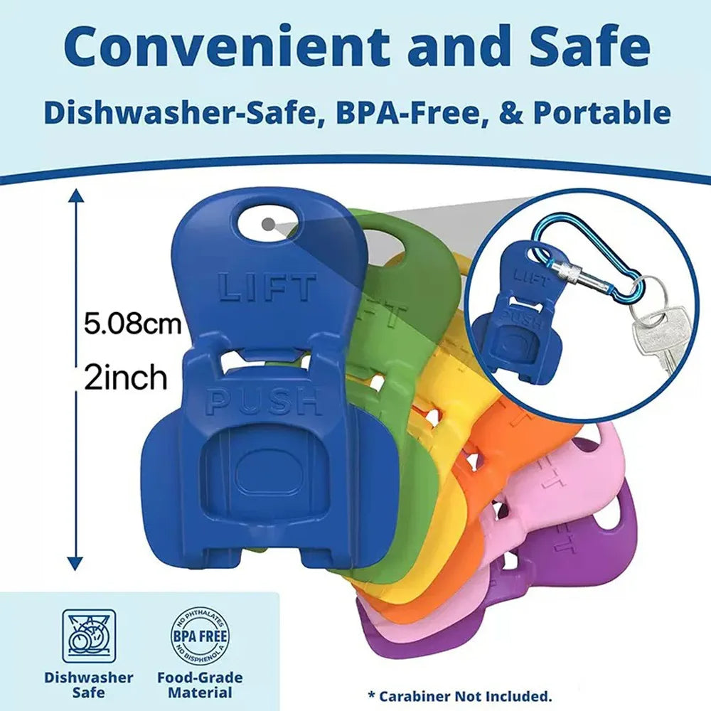 Soodatölkin kannen avaaja - Uudelleenkäytettävät, vuotamattomat BPA-vapaat tölkinsuojukset olkireiällä tavallisille sooda-, olut- ja juomatölkeille