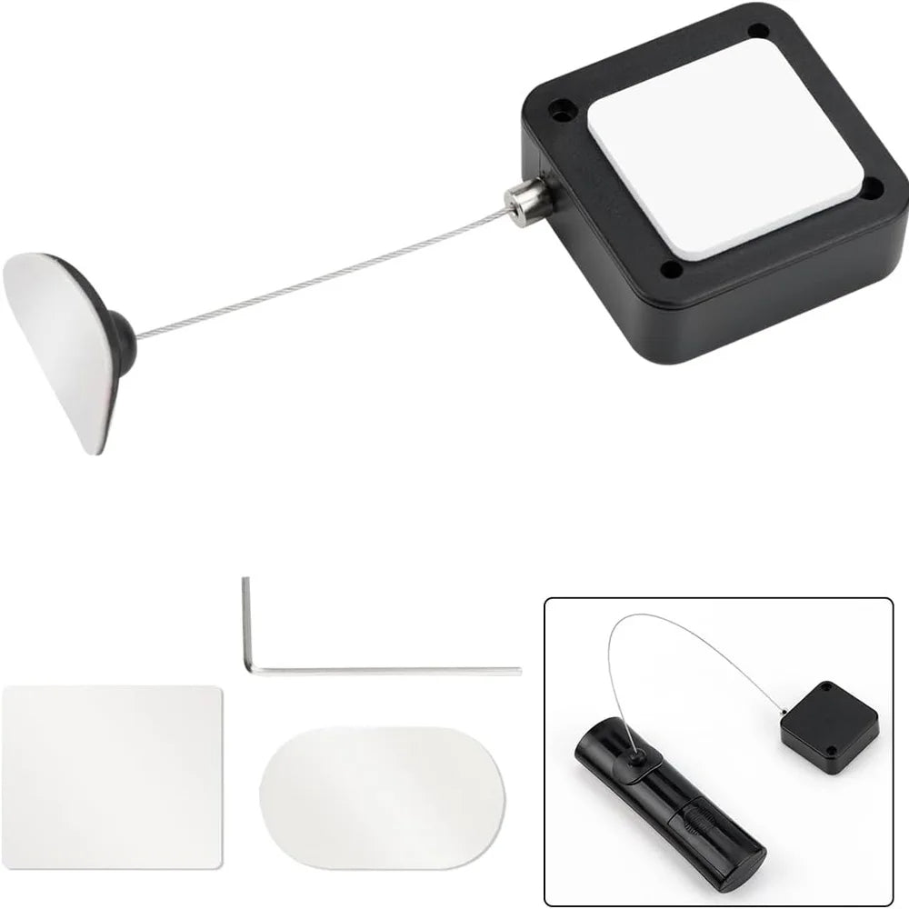 Fecho de Cabo para Controlo Remoto de Cabeceira - Corrente de Segurança Retrátil Anti-Perda de 2m para Comandos de TV, Jogos e Ar Condicionado (Pack de 2)