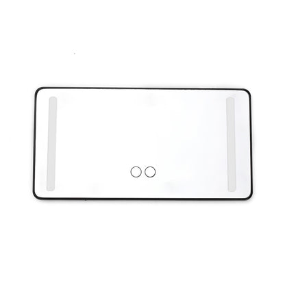 Specchietto per Viso Auto a LED con Luci, Specchio da Trucco Ricaricabile con 3 Modalità Luce, Controllo Tattile Dimmerabile
