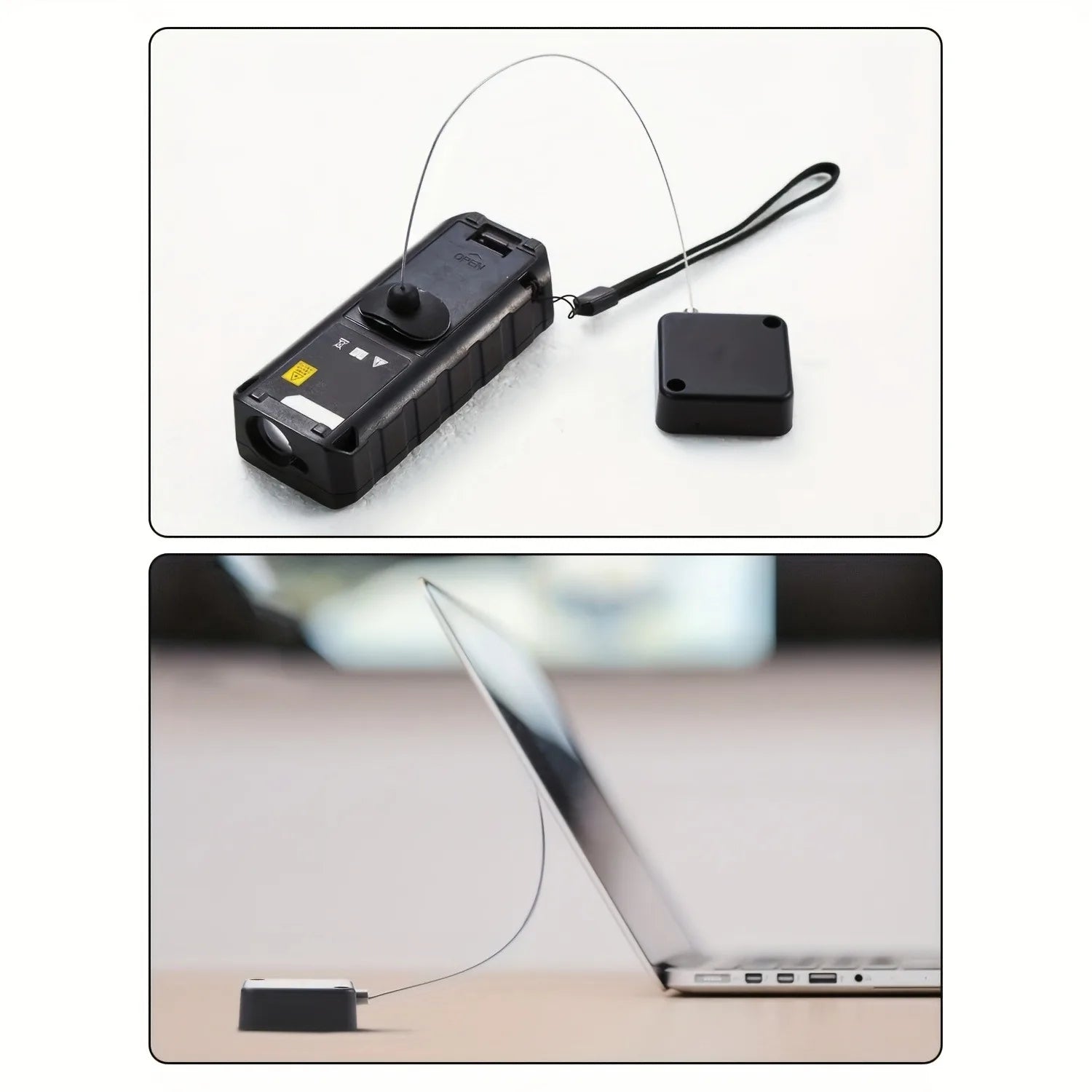 Bediening Afstandsbediening Kabelslot - 1.98m Terugtrekbare Anti-verlies Beveiligingstrekker voor TV, Gaming en AC Afstandsbedieningen (2-Pack)