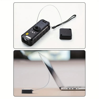 Fecho de Cabo para Controlo Remoto de Cabeceira - Corrente de Segurança Retrátil Anti-Perda de 2m para Comandos de TV, Jogos e Ar Condicionado (Pack de 2)