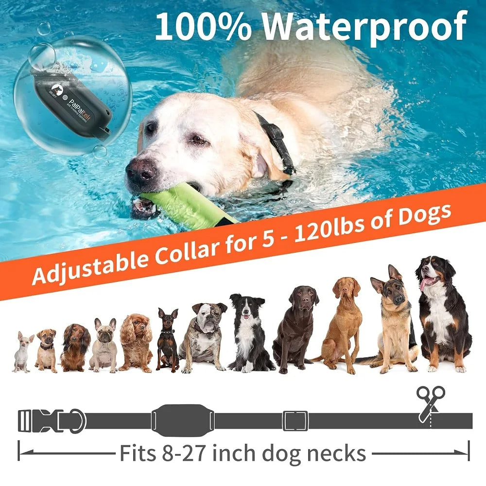 No Shock Dog Training Collar with Remote - 3300ft Range Vibration Collar for Dogs, 9 Adjustable Levels, Waterproof Rechargeable Humane Pet Training Collar with Beep Mode and Safety Lock