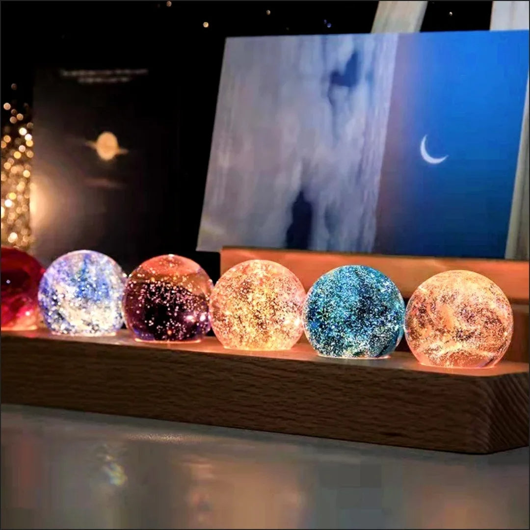 7 Color Crystal Glass Balls
