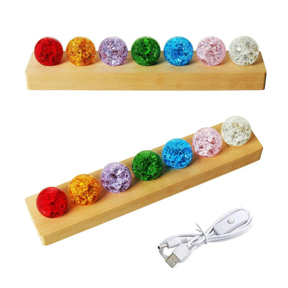 7 Color Glass Crystal Balls
