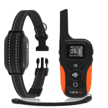 No Shock Dog Training Collar with Remote - 3300ft Range Vibration Collar for Dogs, 9 Adjustable Levels, Waterproof Rechargeable Humane Pet Training Collar with Beep Mode and Safety Lock
